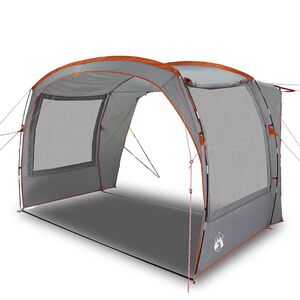 vidaXL Tente de voiture gris et orange imperm&eacute;able