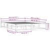 vidaXL Cadre de lit sans matelas blanc 140x200 cm bois massif