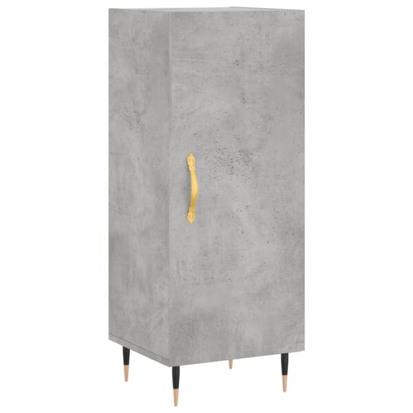 vidaXL Buffet Gris b&eacute;ton 34,5x34x90 cm Bois d'ing&eacute;nierie