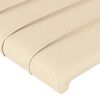 vidaXL T&ecirc;te de lit Cr&egrave;me 100x5x118/128 cm Tissu