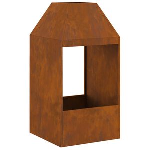 vidaXL Braise Marron 50 x 50 x 100 cm Acier