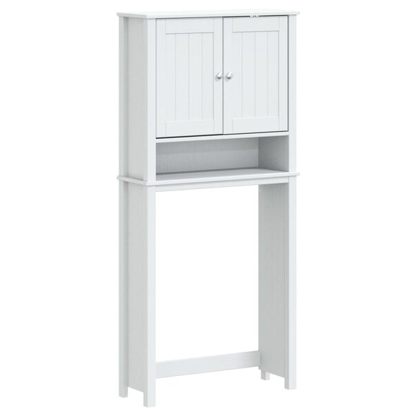 vidaXL Armoire pour machine &agrave; laver BERG blanc bois massif