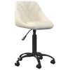 vidaXL Chaise &agrave; manger Cr&egrave;me Velours