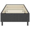 vidaXL Sommier &agrave; lattes de lit sans matelas gris tissu 100x200 cm