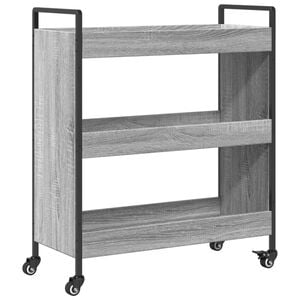 vidaXL Chariot de cuisine sonoma gris 70x30x82 cm bois d'ing&eacute;nierie