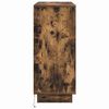 vidaXL Buffet LED Ch&ecirc;ne fum&eacute; 90 x 32 x 75 cm Bois d'ing&eacute;nierie