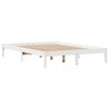 vidaXL Cadre de lit sans matelas blanc 140x190 cm bois de pin massif