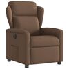 vidaXL Fauteuil inclinable &eacute;lectrique Marron Tissu