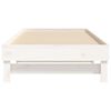vidaXL Lit coulissant sans matelas blanc 2x(90x200) cm