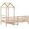 vidaXL Lit de jour avec toit sans matelas 80x200 cm bois massif