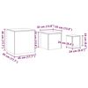 vidaXL Tables d'appoint 3 pcs ch&ecirc;ne artisanal bois d'ing&eacute;nierie
