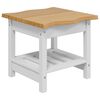 VidaXL Table d'appoint EKAI Blanc 50 x 50 x 45,5 cm Bois de pin massif