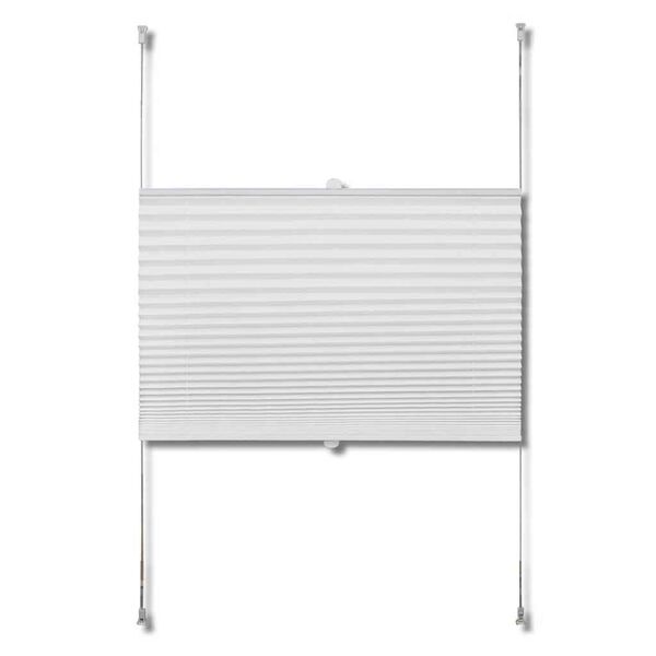 vidaXL Store pliss&eacute; 80x125 cm Blanc