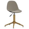 vidaXL Chaise pivotante de salle &agrave; manger Gris clair Velours
