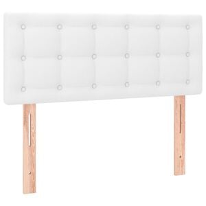 vidaXL T&ecirc;te de lit Blanc 80x5x78/88 cm Similicuir