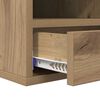 vidaXL Support d'imprimante Ch&ecirc;ne artisanal 40 x 32 x 24 cm