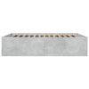 vidaXL Cadre de lit sans matelas gris b&eacute;ton 160x200 cm
