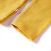 T-shirt enfants &agrave; manches longues ocre fonc&eacute; 104