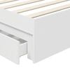 vidaXL Lit de Rangement Blanc 90 x 190 cm Bois d'ingénierie