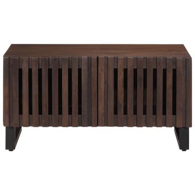 vidaXL Table basse marron 80x51x40 cm bois de massif manguier