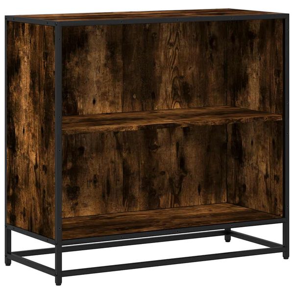 vidaXL Biblioth&egrave;que ch&ecirc;ne fum&eacute; 80,5x35x76 cm bois d'ing&eacute;nierie