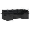 vidaXL Ensemble de canap&eacute; de jardin avec coussin 6 pcs Poly rotin