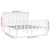 vidaXL Cadre de lit sans matelas blanc 160x200 cm bois de pin massif