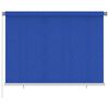 vidaXL Store roulant d'ext&eacute;rieur 205 (l) x 140 (H) cm bleu HDPE