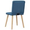 vidaXL Chaises &agrave; manger lot de 4 bleu tissu