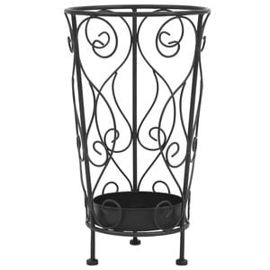 vidaXL Porte-parapluie Style vintage M&eacute;tal 26 x 46 cm Noir