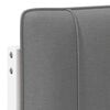 vidaXL T&ecirc;te de lit capitonn&eacute;e Blanc et gris clair 180 cm Pin massif