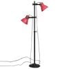 vidaXL Lampadaire 25 W rouge d&eacute;lav&eacute; 25x25x90/160 cm E27