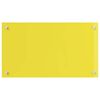 vidaXL Protection de cuisine Jaune 70 x 40 x 0,6 cm verre trempé