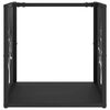vidaXL Portant de bois chauffage noir 40x40x40 cm
