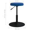 vidaXL Tabouret de massage Velours Bleu