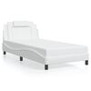 vidaXL Cadre de lit Viana avec LED sans matelas blanc 100x203 cm