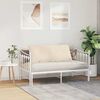 vidaXL Coussin de Dos Beige 120 x 50 cm Tissu en microfibre