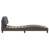 vidaXL Cadre de lit sans matelas Hvar gris 90x190 cm similicuir