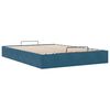 vidaXL Cadre de lit ottoman sans matelas bleu fonc&eacute; 140x200 cm velours