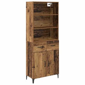 vidaXL Haut Armoire Bois Ancien 69,5 x 34 x 180 cm Bois d'ing&eacute;nierie
