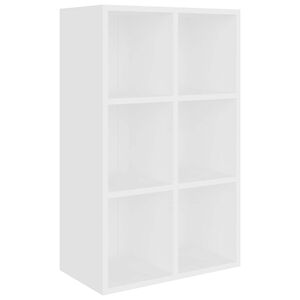 vidaXL Biblioth&egrave;que/Buffet blanc 66x30x98 cm bois d'ing&eacute;nierie