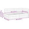 vidaXL Cadre de lit d'angle Bleu 90 cm x 200 cm Velours