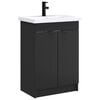 vidaXL Ensemble de mobilier de salle de bain Noir 78,5 x 37,5 x 81 cm