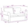 vidaXL Canap&eacute; 120cm 2 pcs Gris fonc&eacute; M&eacute;tал