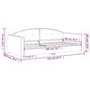 vidaXL Lit de repos sans matelas vert fonc&eacute; 90x200 cm velours