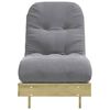 vidaXL Canap&eacute;-lit futon avec matelas 60x206x11 cm bois de pin impr&eacute;gn&eacute;