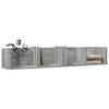vidaXL Armoire murale sonoma gris 99x18x16,5 cm bois d'ing&eacute;nierie
