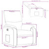 vidaXL Fauteuil inclinable &eacute;lectrique rouge similicuir