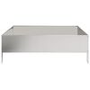 vidaXL Lit sur&eacute;lev&eacute; de jardin 100x100x33,5 cm acier inoxydable