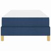 vidaXL Lit &agrave; ressorts avec matelas Bleu 90 x 200 cm tissu